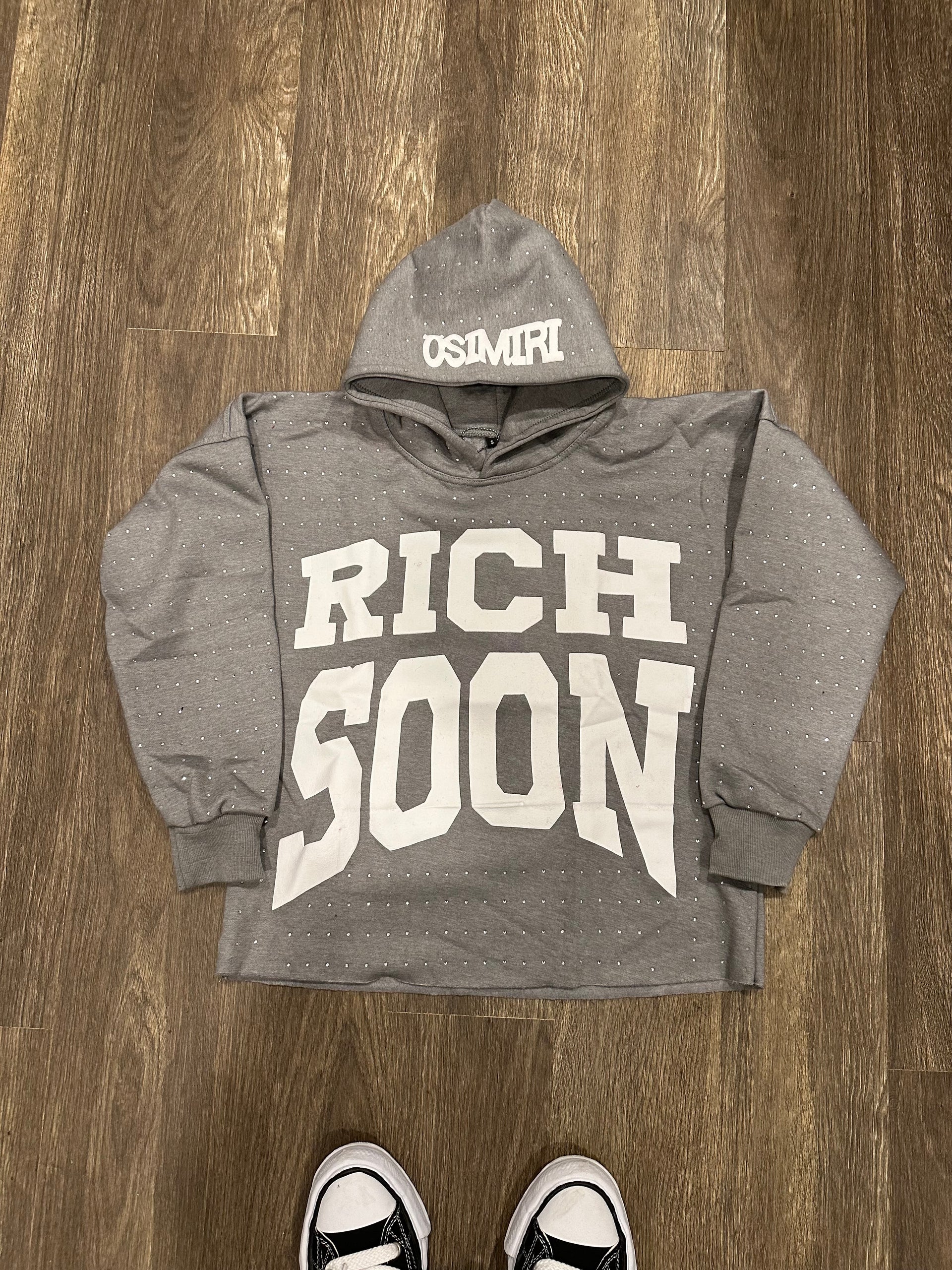 Rich Soon Rhinestone Hoodies