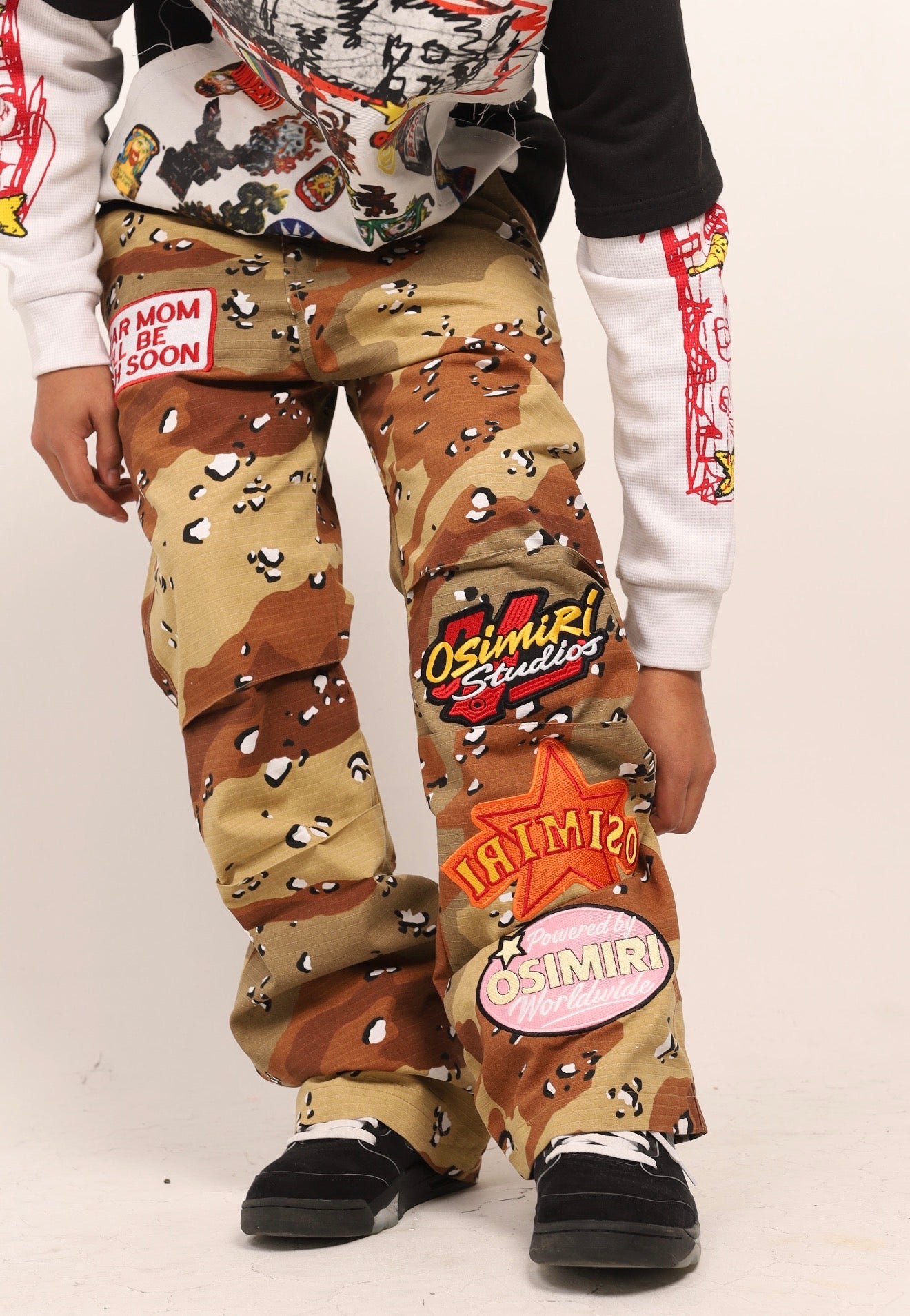 Patchwork Cargo Pants