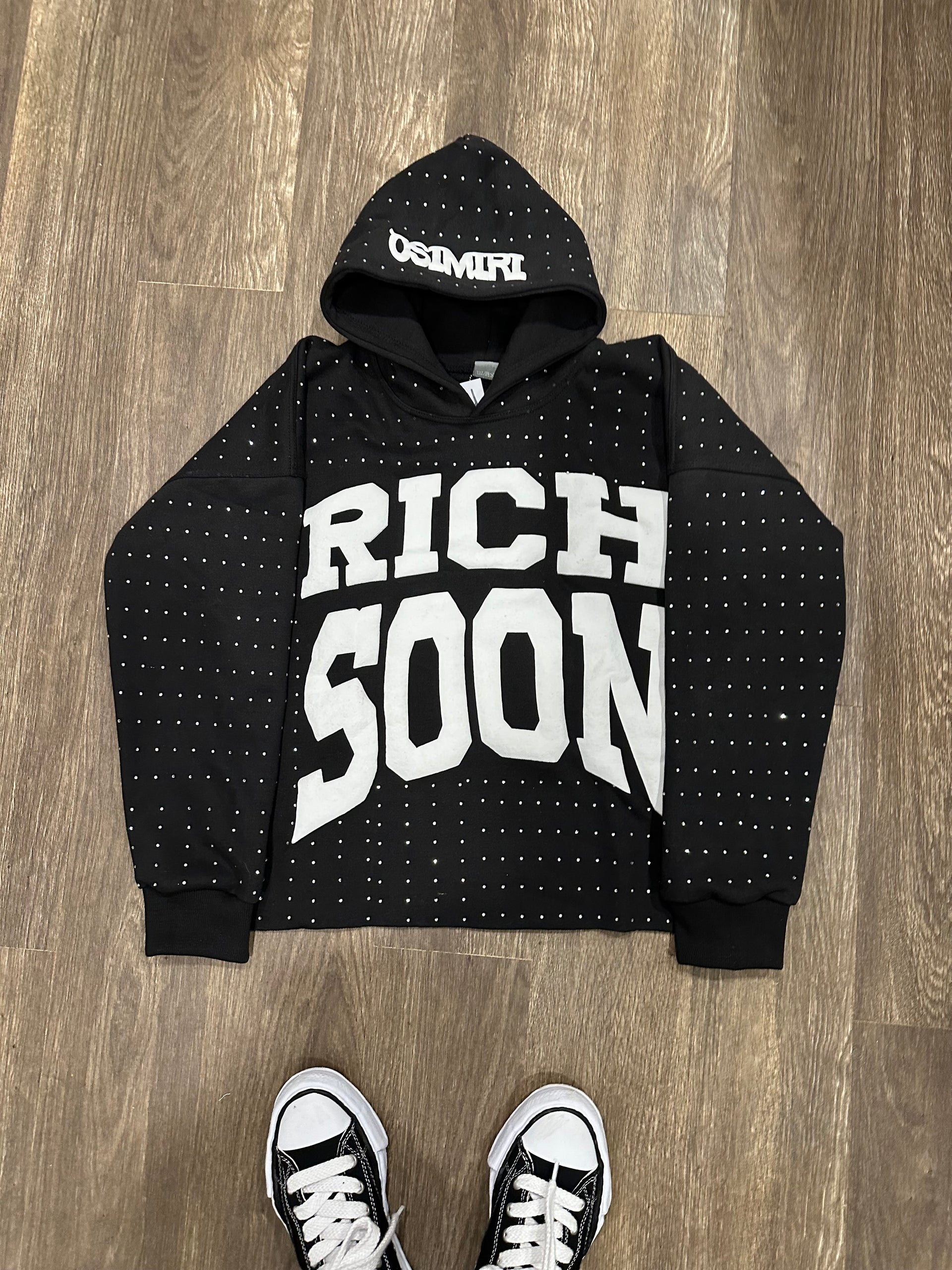 Rich Soon Rhinestone Hoodies