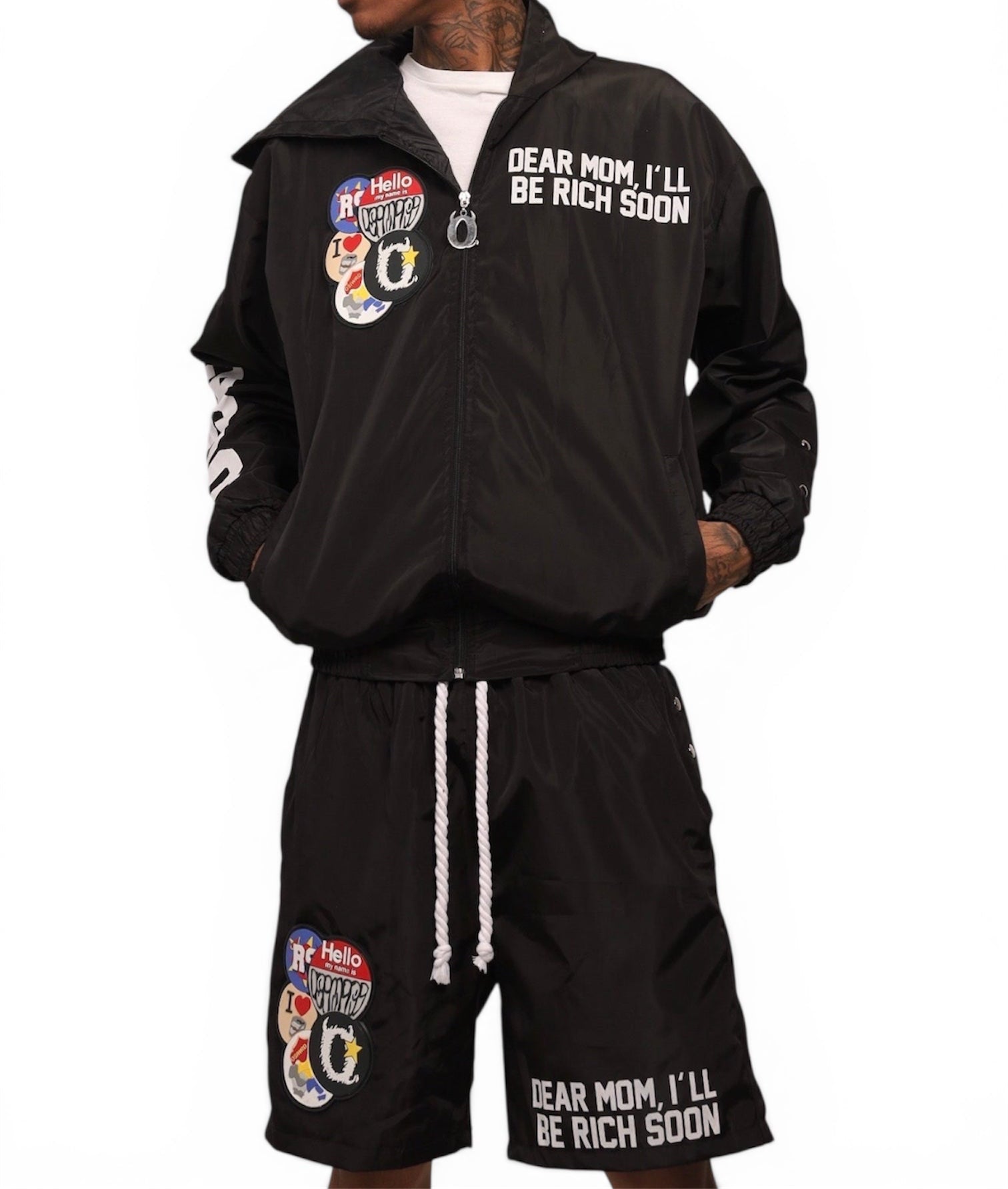 DMIBRS Windbreaker Shorts Set