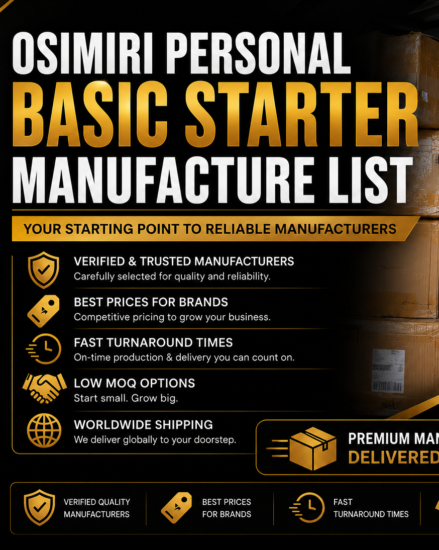 Osimiri Manufacturing List