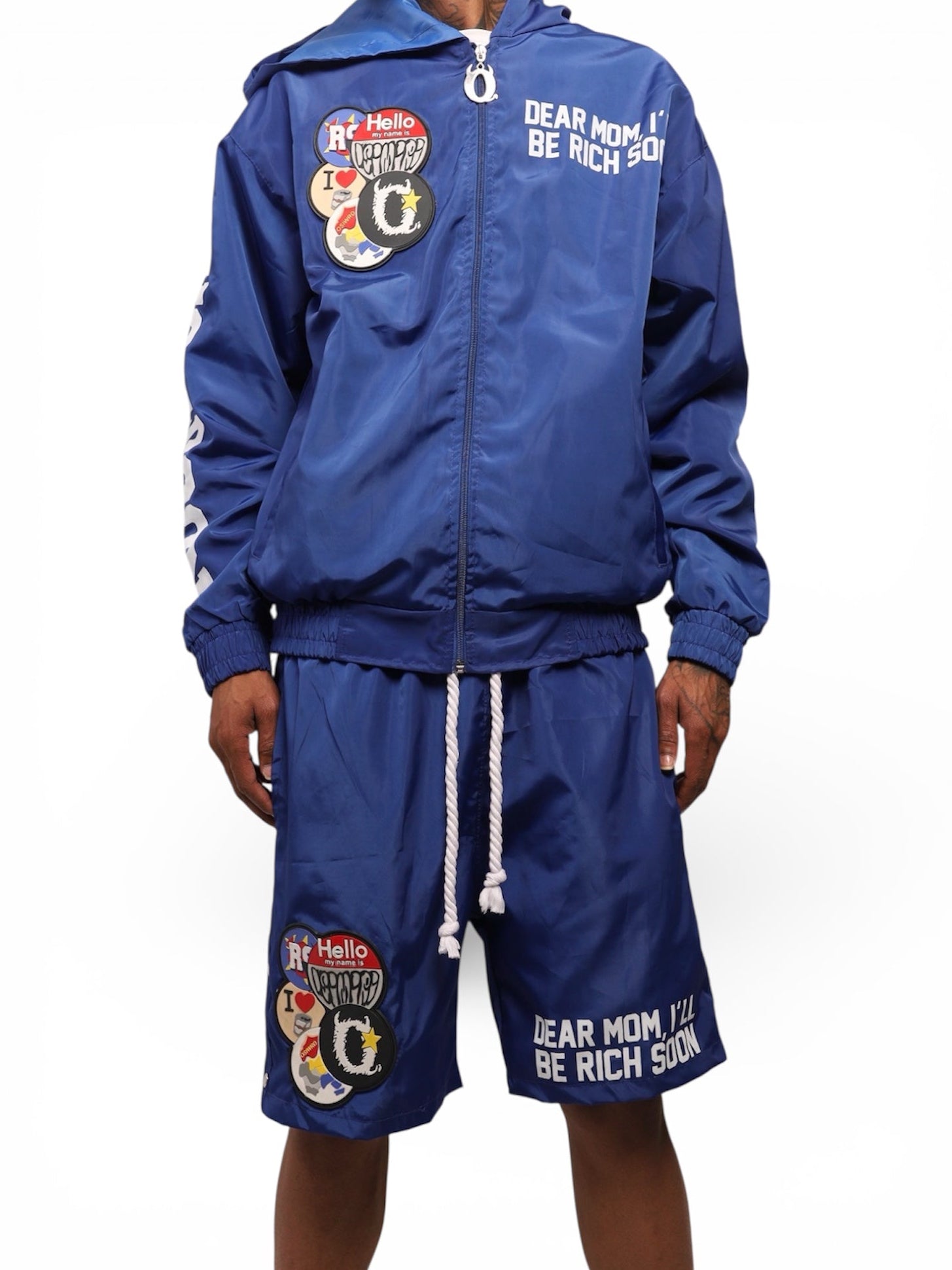 Dear Mom I’ll Be Rich Soon Windbreaker Short Sets